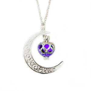 Moon Pendant Necklace Hollow Crescent Constellation
